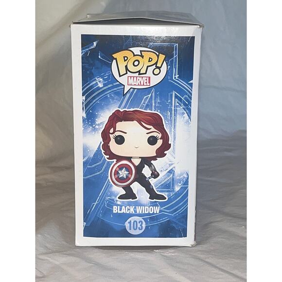 FUNKO POP! Marvel: Avengers - Black Widow #103 GameStop Exclusive Bobble-Head - Picture 4 of 10